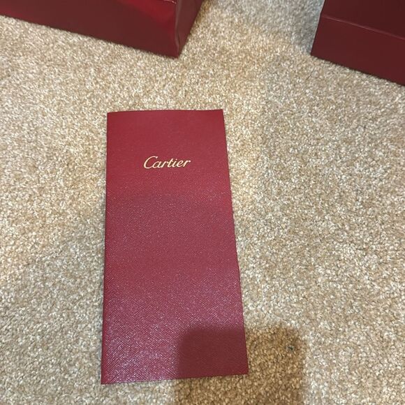 Cartier Authentic Designer Paper Bag with receipt holders - Picture 9 of 9